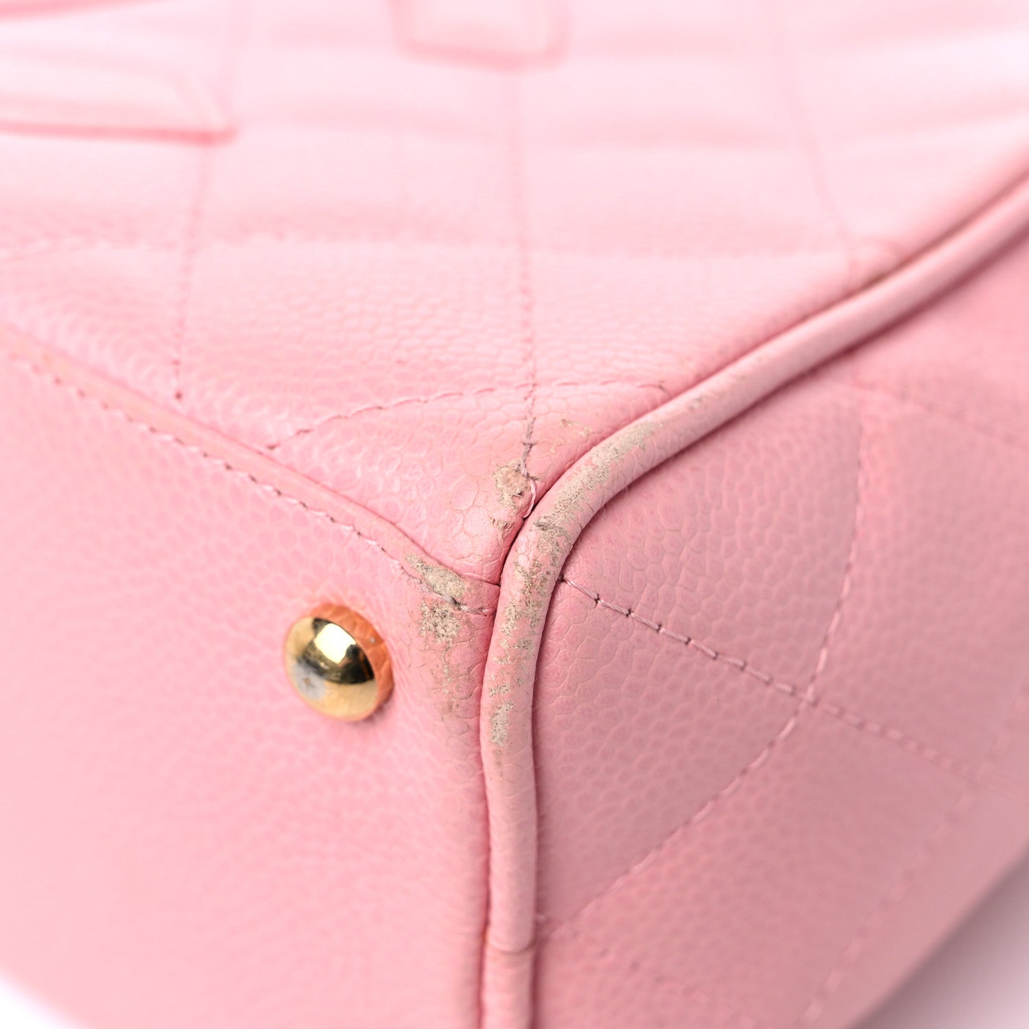 Chanel Caviar Quilted Small Bowler Pink 9 of 16