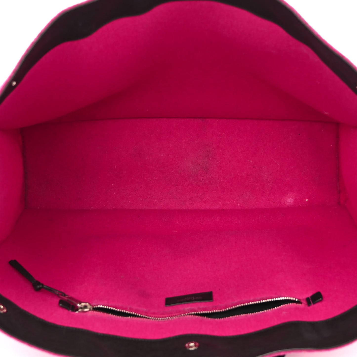 Wool Rive Gauche Tote Fuchsia