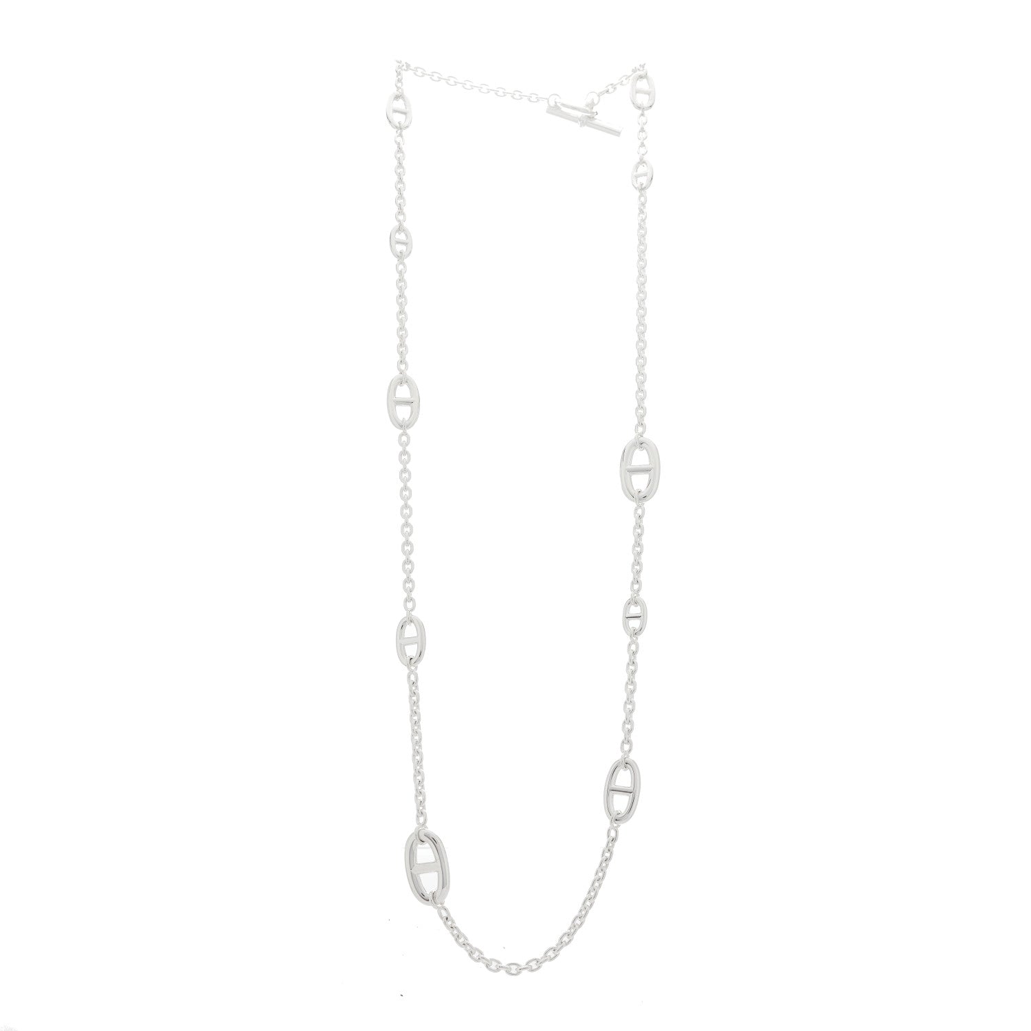 Hermes Sterling Silver Farandole Necklace 80 3 of 5
