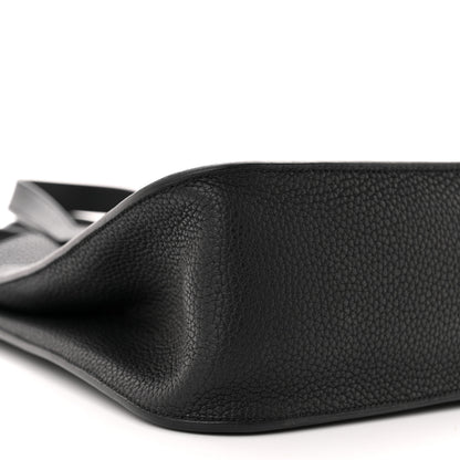 Hermes Taurillon Clemence Halzan 31 GM Black 9 of 10