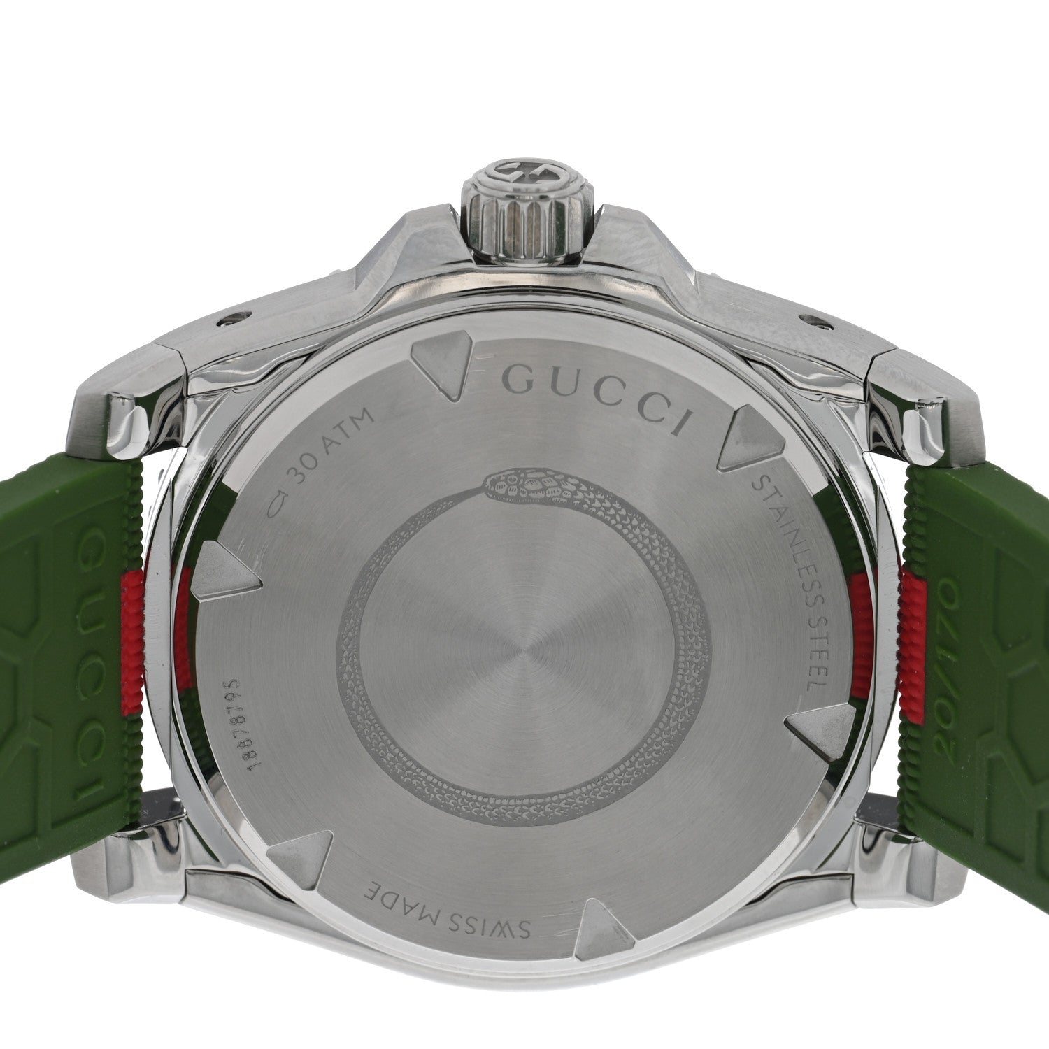 Gucci Stainless Steel Rubber 40mm Dive Automatic Watch Black 4 of 4