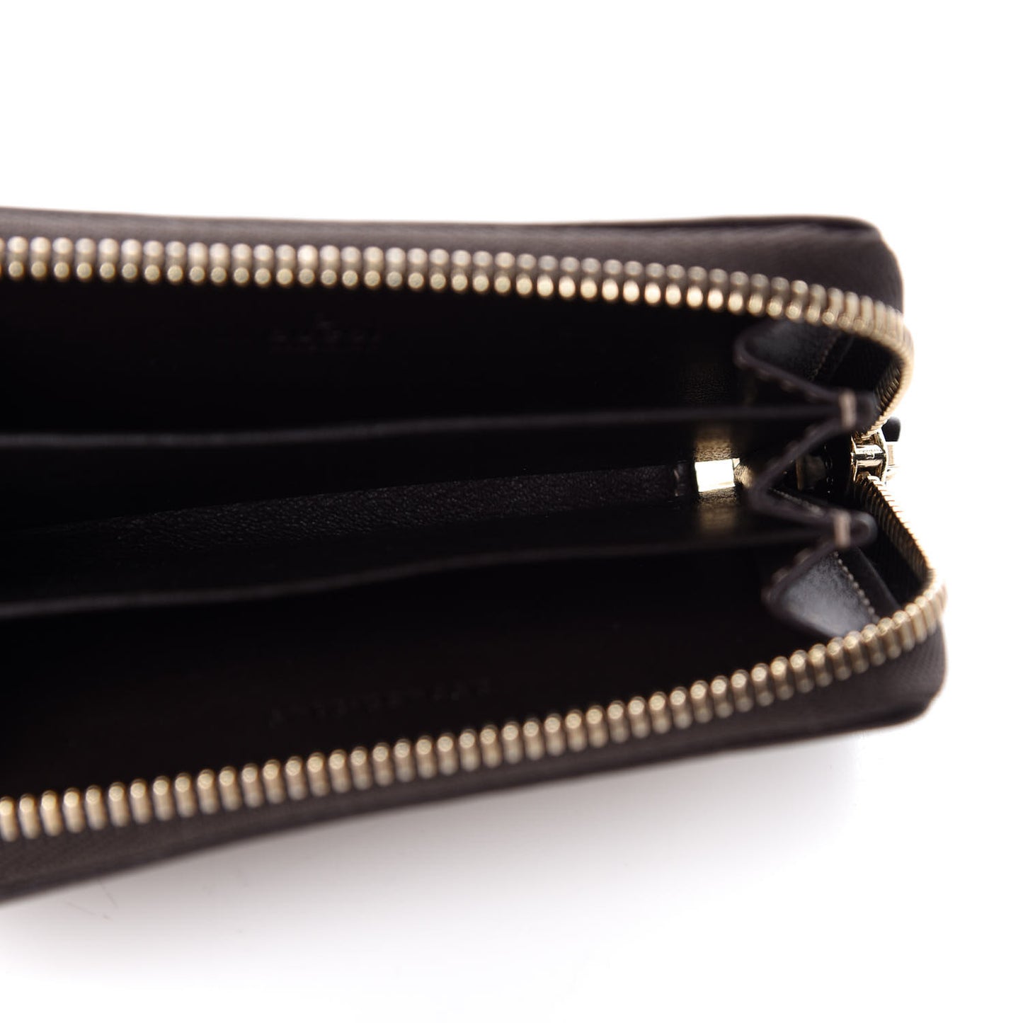 Monogram Zip Around Card Case Brown