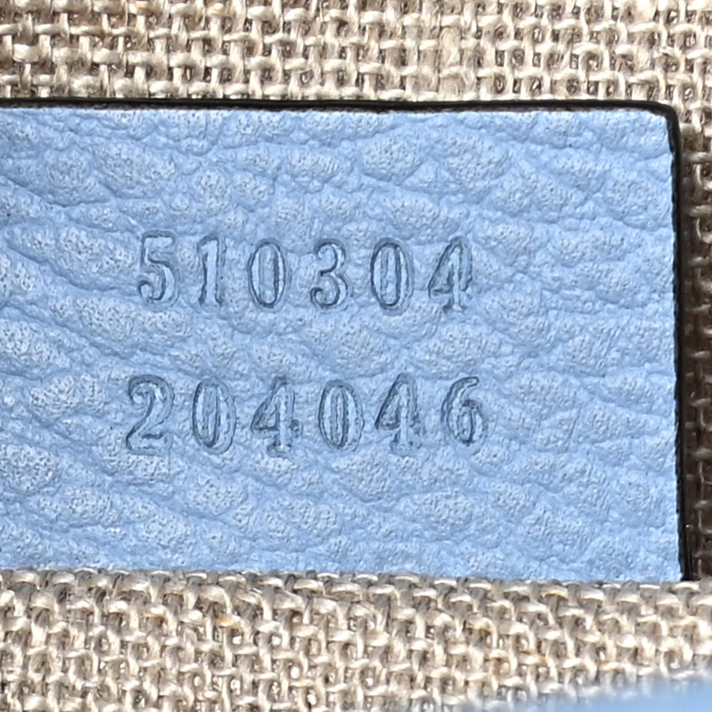 Dollar Calfskin Small Interlocking G Shoulder Bag Mineral Blue