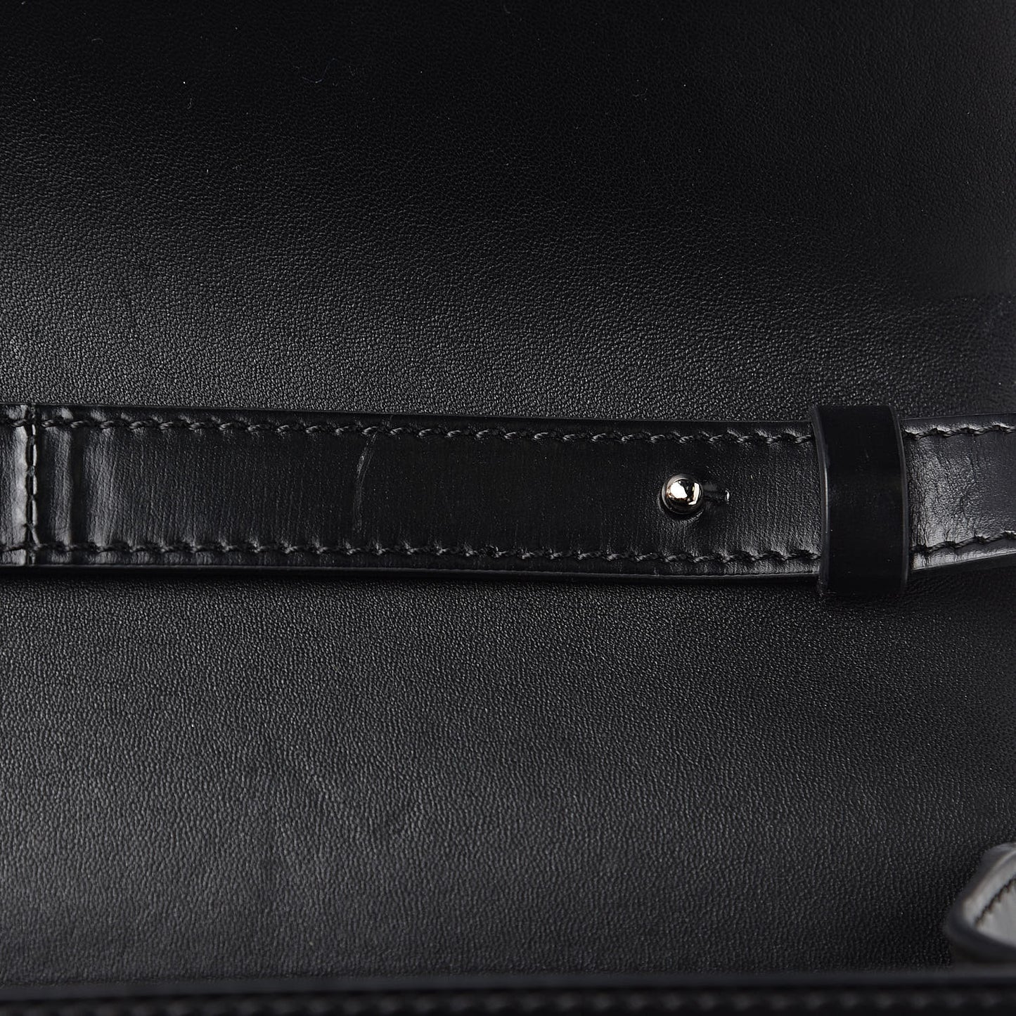 Calfskin Infinity Flap Bag Black