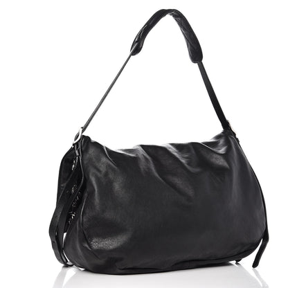 Jimmy Choo Lambskin Small Boho Biker Shoulder Bag Black 3 of 7