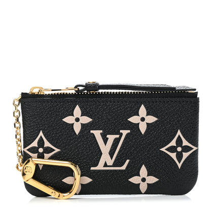 Louis Vuitton Empreinte Monogram Giant Key Pouch Black Beige 1 of 7