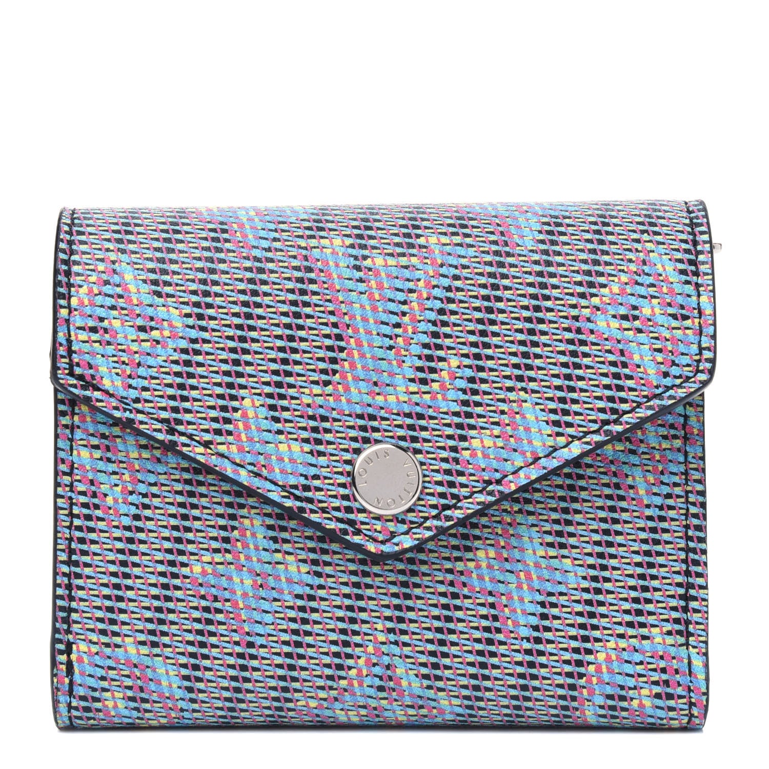Louis Vuitton Monogram LV Pop Zoe Wallet Blue 1 of 4