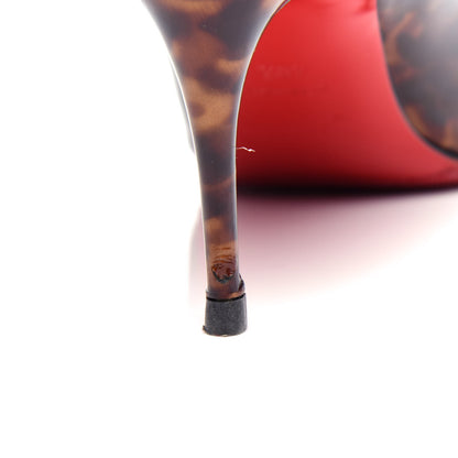 Christian Louboutin Patent Tartaruga Decollete 554 70 Pumps 40.5 Testa Di Moro 11 of 11