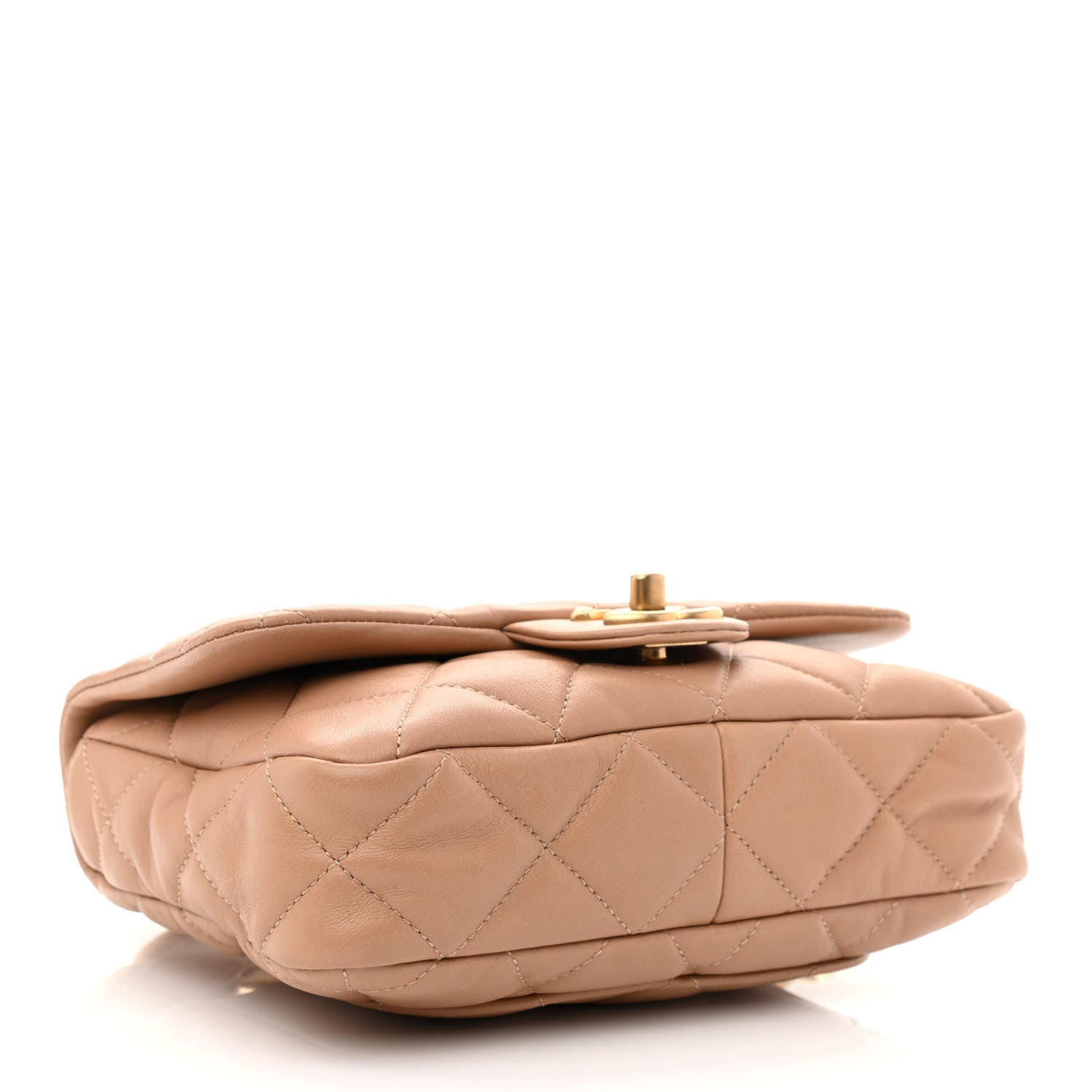Chanel Lambskin Quilted Small CC Funky Town Flap Beige 4 of 10