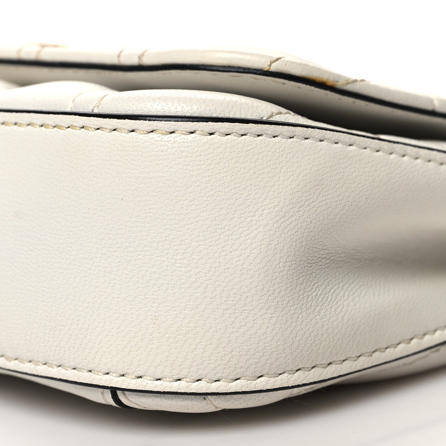 Versace Nappa Quilted Virtus Evening Bag White 9 of 12