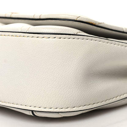 Versace Nappa Quilted Virtus Evening Bag White 9 of 12
