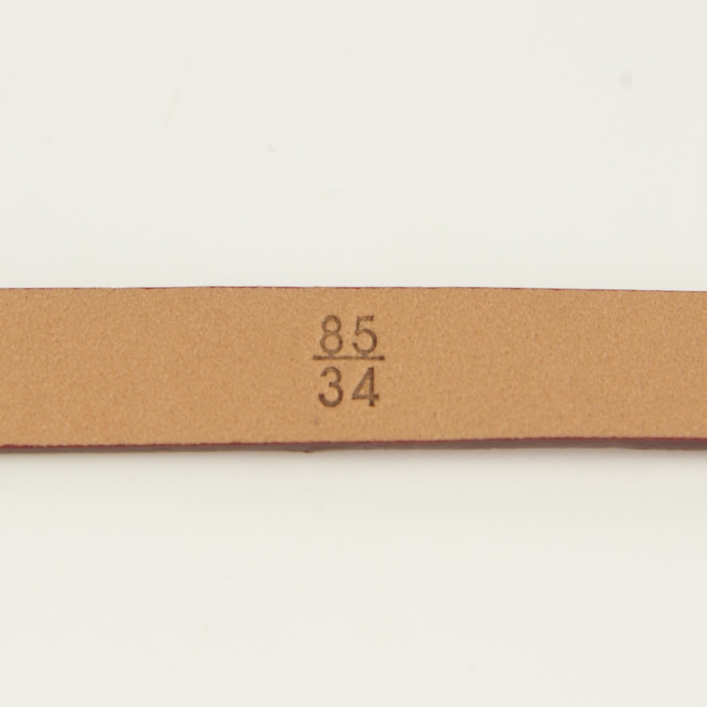 Leather CC Logo Skinny Belt 85 34 Dark Red
