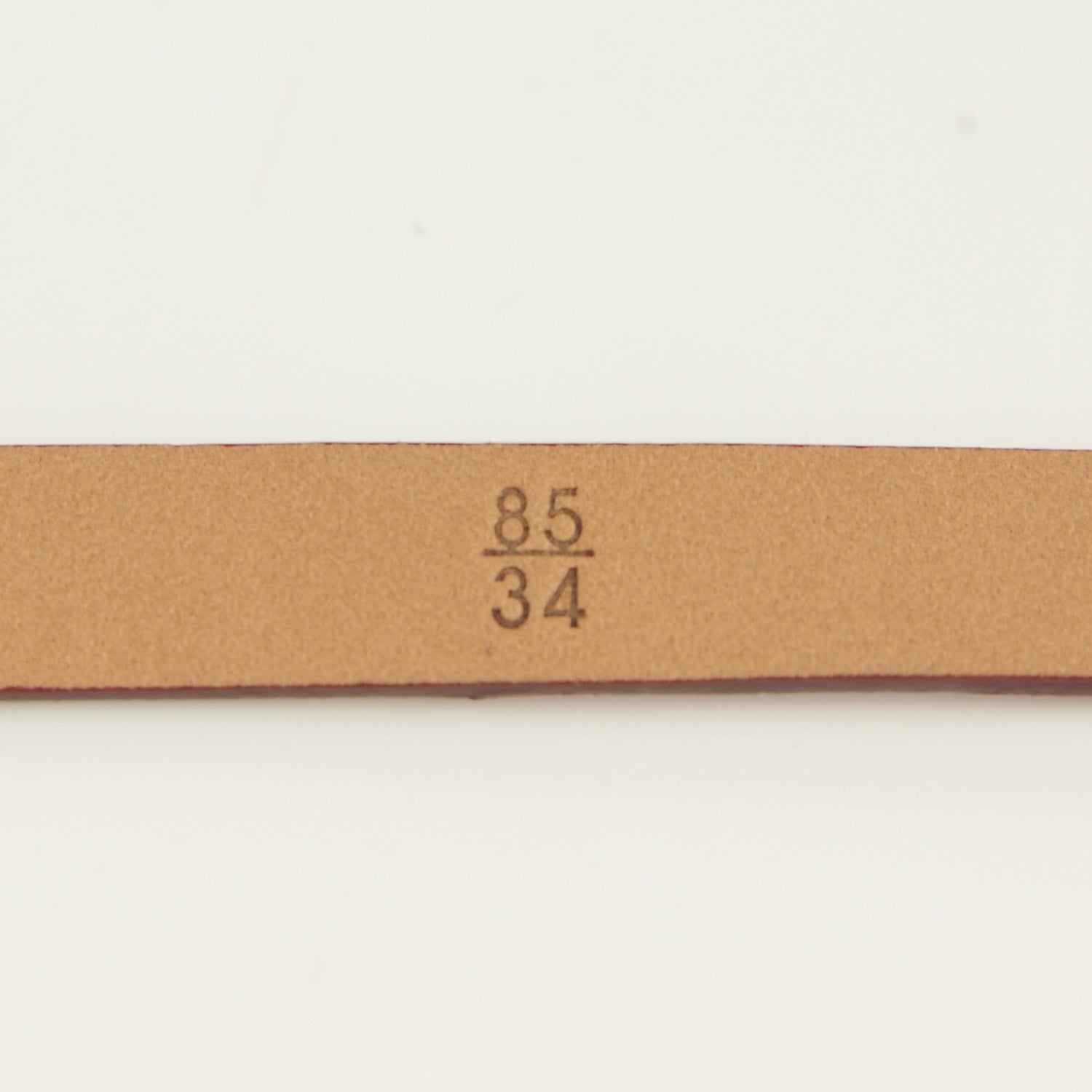 Chanel Leather CC Logo Skinny Belt 85 34 Dark Red 5 of 7