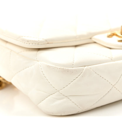 Chanel Lambskin Quilted Small CC Funky Town Flap White 9 of 12