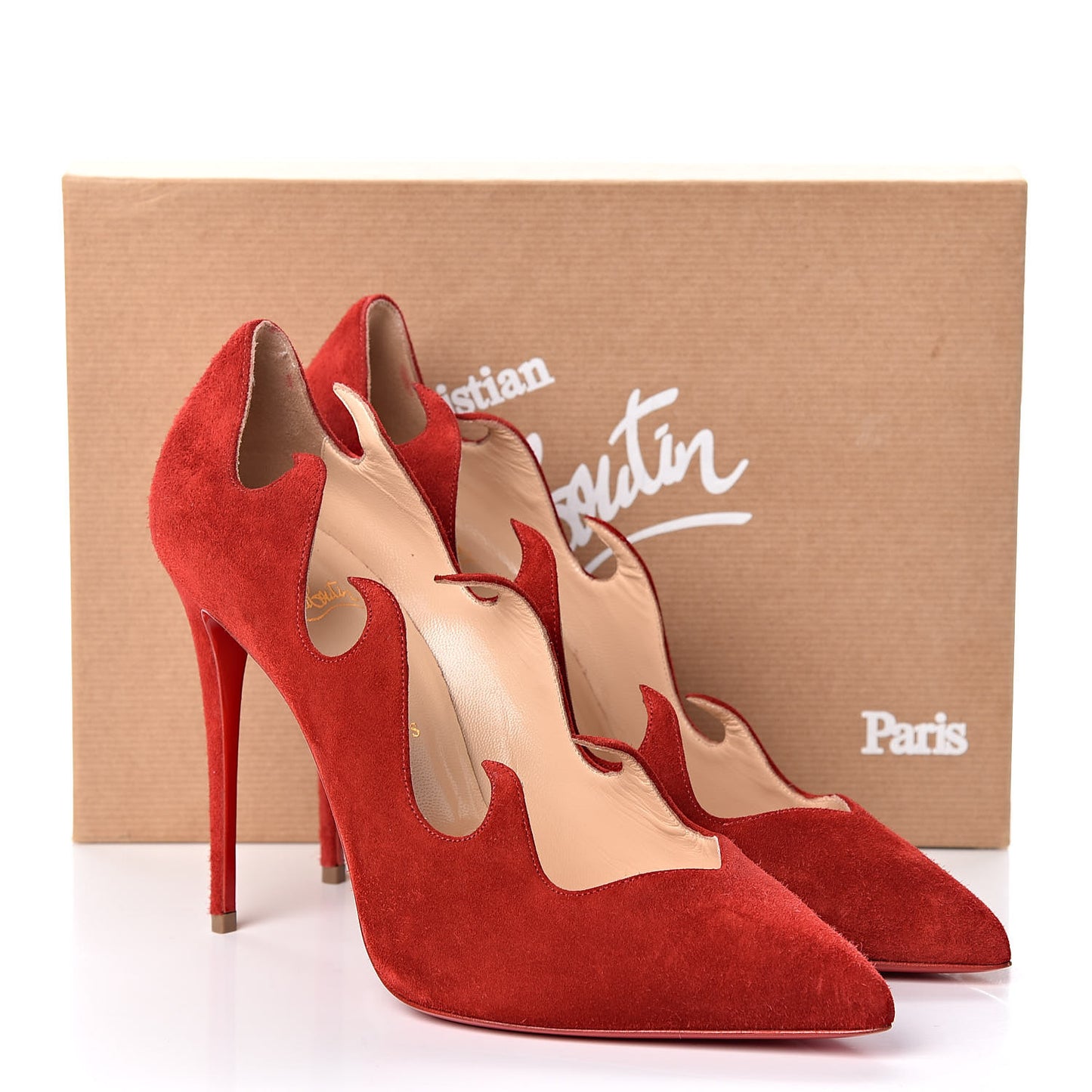 Veau Velours Olavague 100 Pumps 40.5 Rougissime