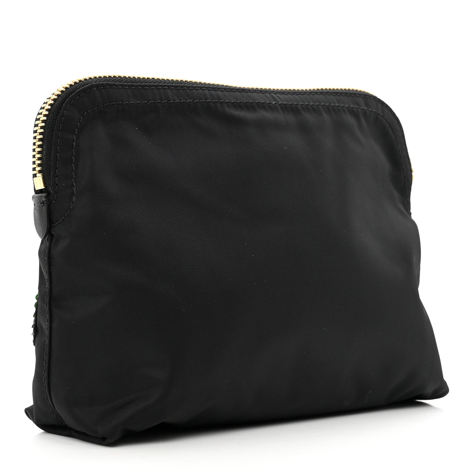 Burberry Nylon Sequin Floral Pouch Black Multicolor 3 of 7