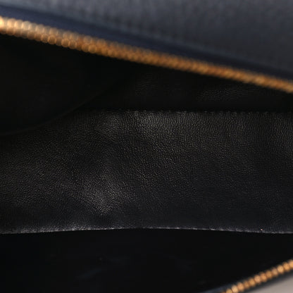Loro Piana Grained Calfskin L19 Extra Pocket Pouch Navy Blue 5 of 9