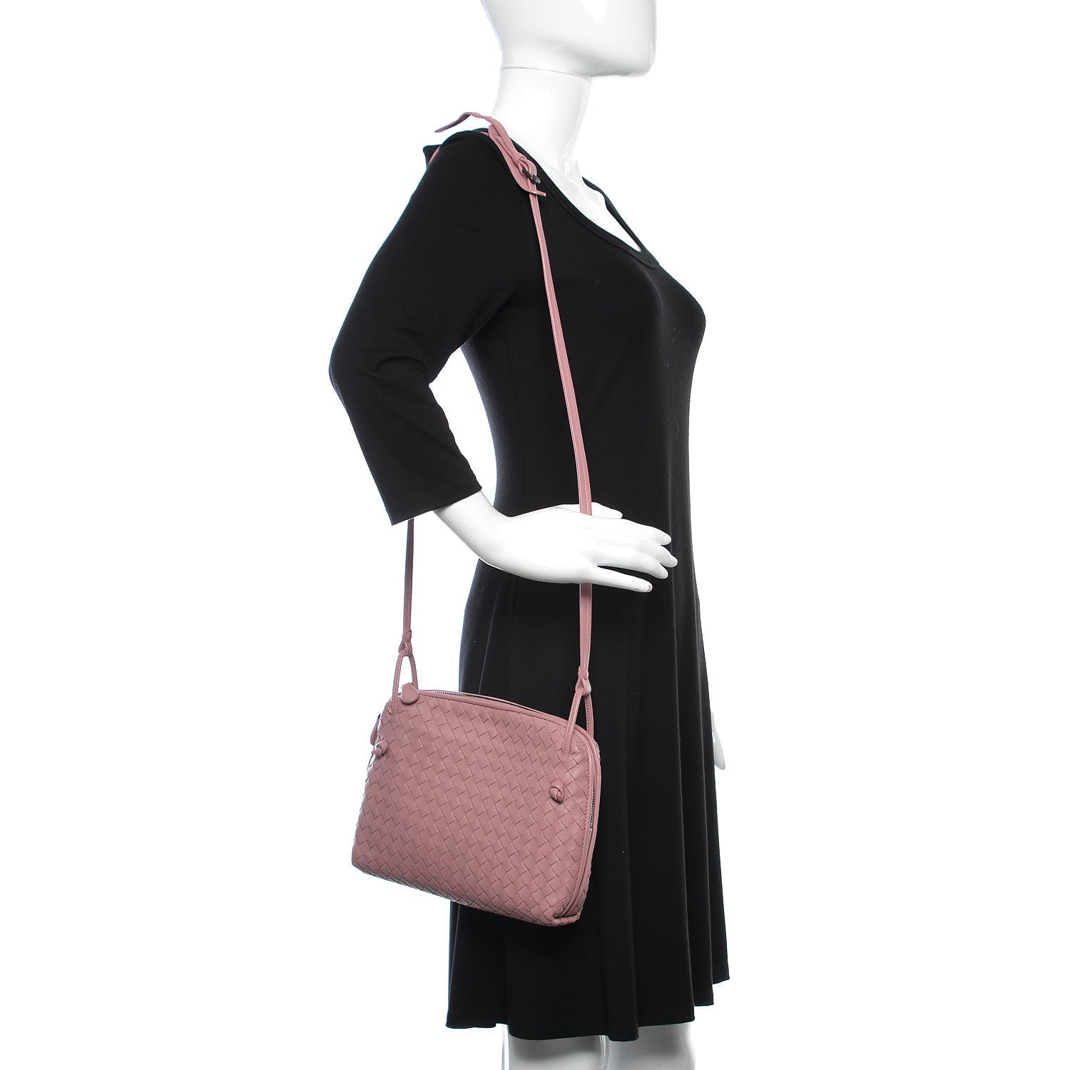 Bottega Veneta Nappa Intrecciato Pillow Crossbody Messenger Watteau 2 of 11