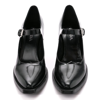 Prada Spazzolato Mary Jane 90mm Pumps 39 Black 2 of 9