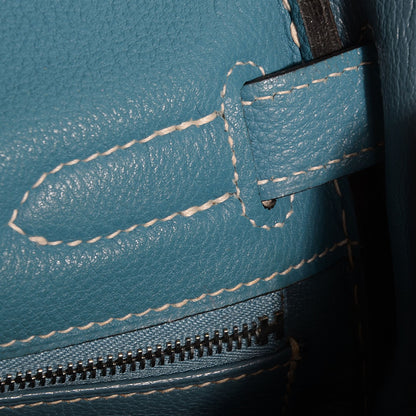 Hermes Togo Kelly Retourne 32 Blue Jean 7 of 19
