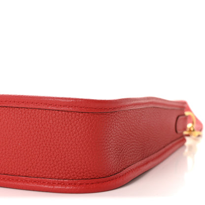 Hermes Taurillon Clemence Evelyne TPM Rouge De Coeur 10 of 10