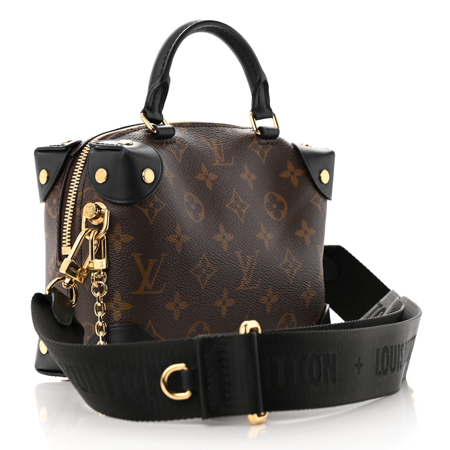 Louis Vuitton Monogram Petite Malle Souple Black 3 of 17
