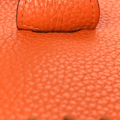 Hermes Taurillon Clemence Evelyne III GM Orange 7 of 12