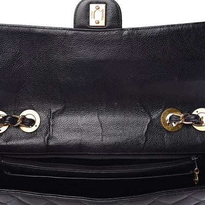 Chanel Caviar Quilted Jumbo Single Flap Black 9 of 21