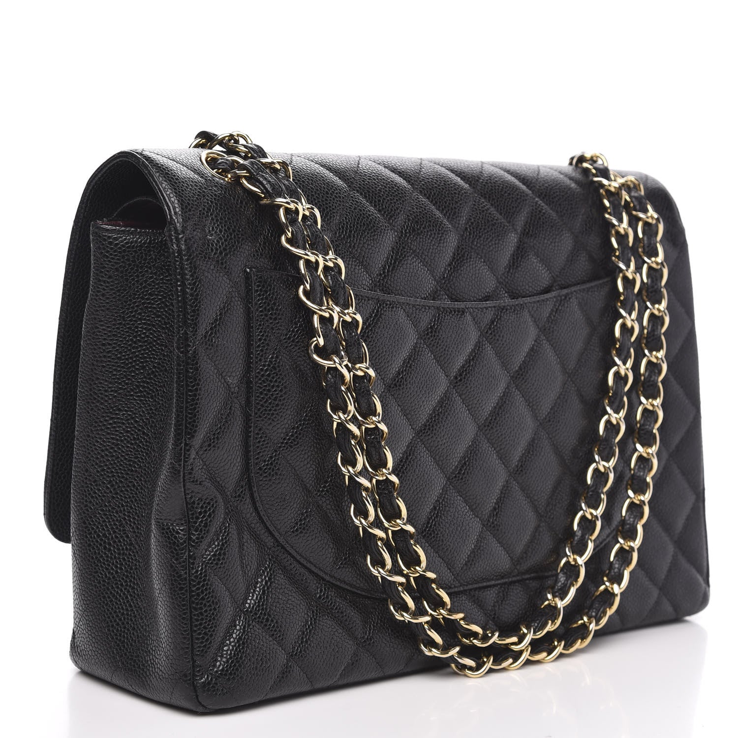 Chanel Caviar Quilted Maxi Double Flap Black 3 of 13