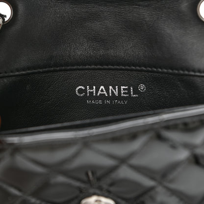 Chanel Patent Calfskin Quilted Extra Mini Rectangular Flap Black 6 of 10