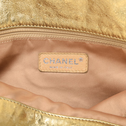 Chanel Metallic Perforated Lambskin Hollywood Hobo Gold 8 of 10