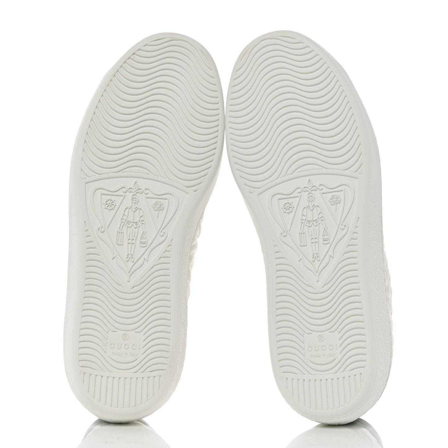 Nappa G Rhombus Mens Ace Sneakers Great 6.5 White Green