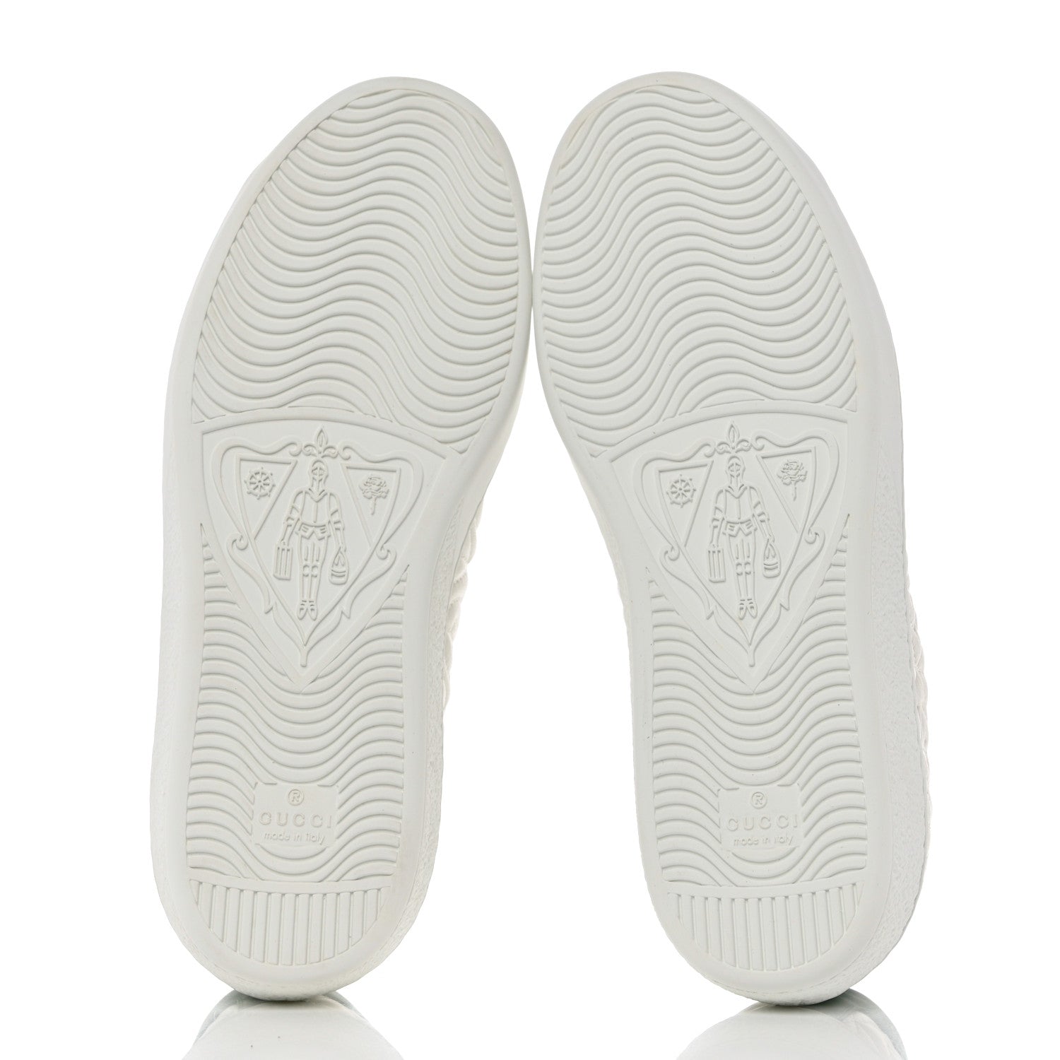 Gucci Nappa G Rhombus Mens Ace Sneakers Great 6.5 White Green 5 of 9