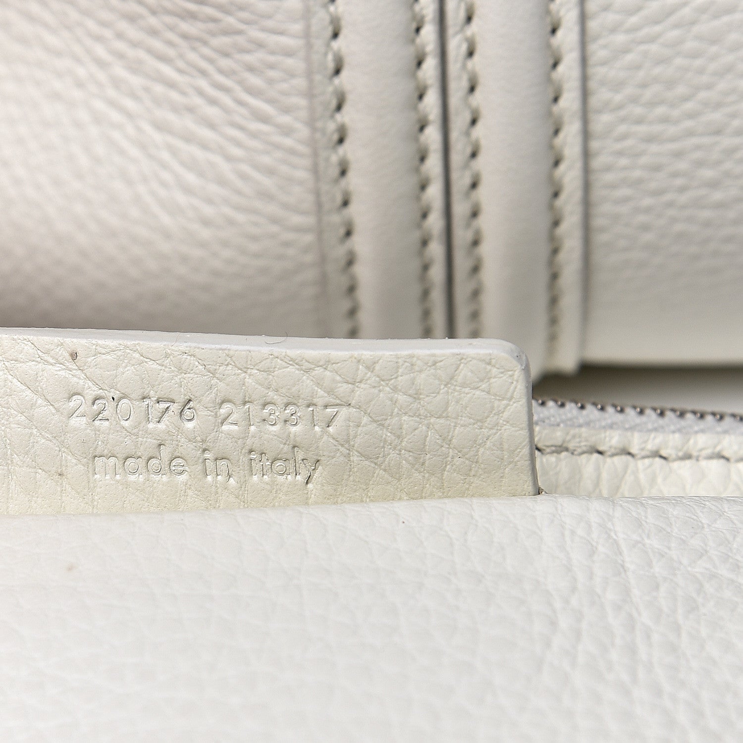 Saint Laurent Calfskin Large Y Bow Tote White 6 of 10