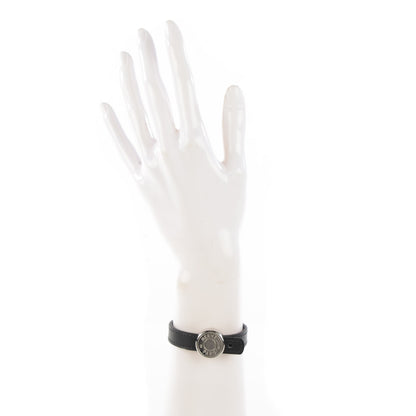 Hermes Tadelakt Chamonix Looping Interchangeable Simple Tour Bracelet M Black Violette 2 of 8