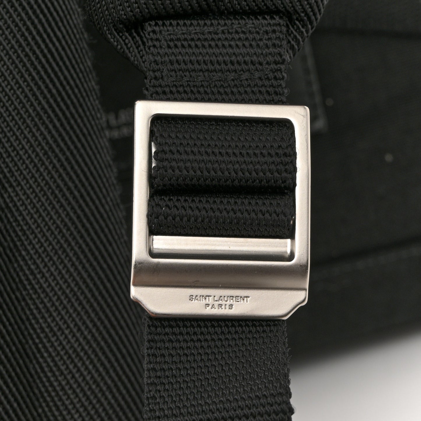 Canvas Signature Embroidered City Backpack Black