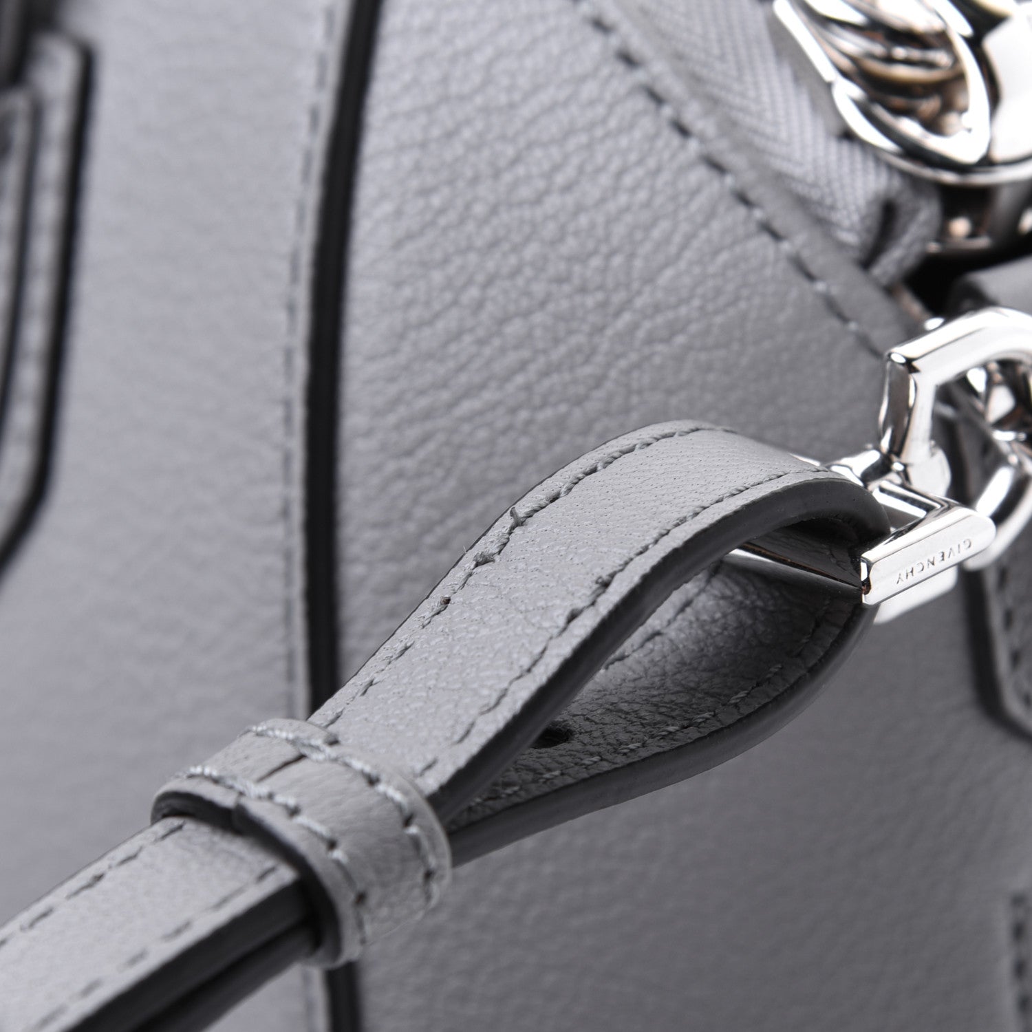 Givenchy Sugar Goatskin Mini Antigona Pearl Grey 23 of 23