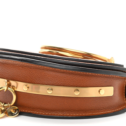Chloe Calfskin Small Nile Bracelet Minaudiere Bag Caramel 7 of 9
