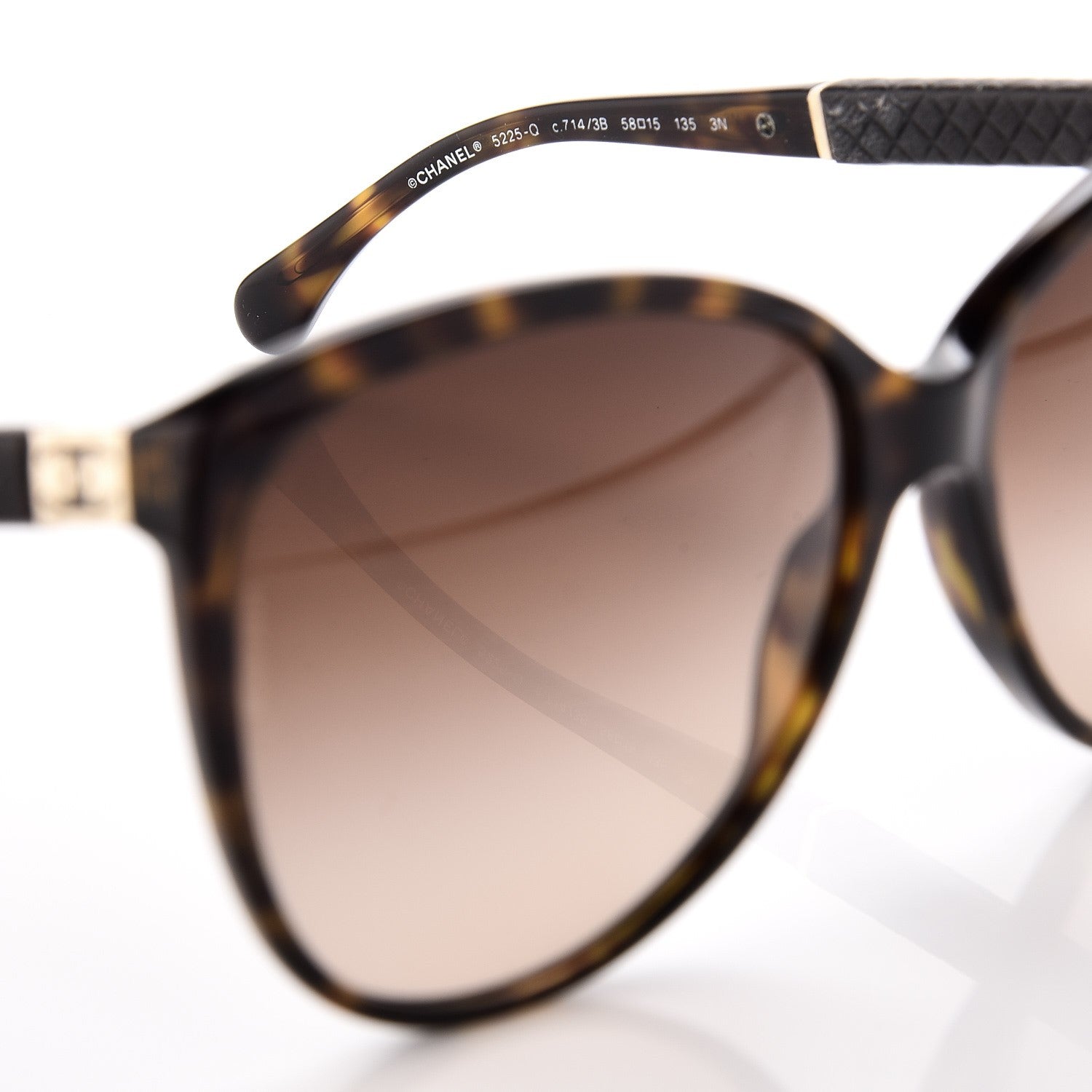 Chanel Quilted CC Sunglasses 5225-Q Tortoise 5 of 8