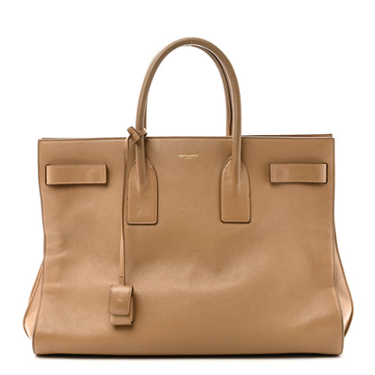 Saint Laurent Calfskin Large Sac de Jour Carryall Tan 1 of 9