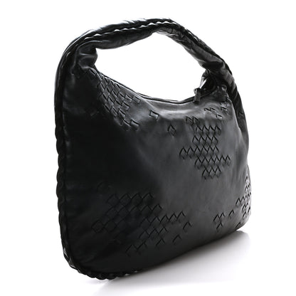 Bottega Veneta Nappa Intrecciato Patchwork Medium Hobo Black 3 of 10