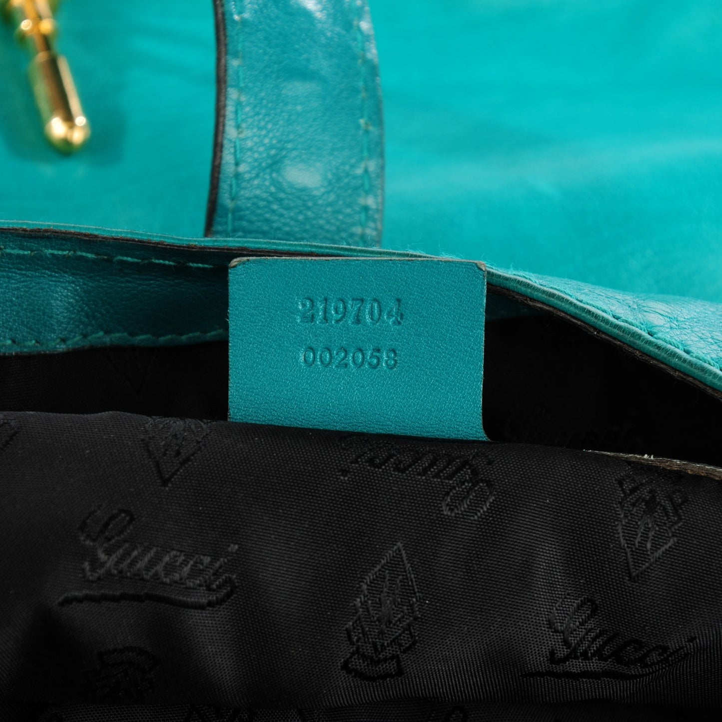 Calfskin Large New Jackie Shoulder Bag Teal