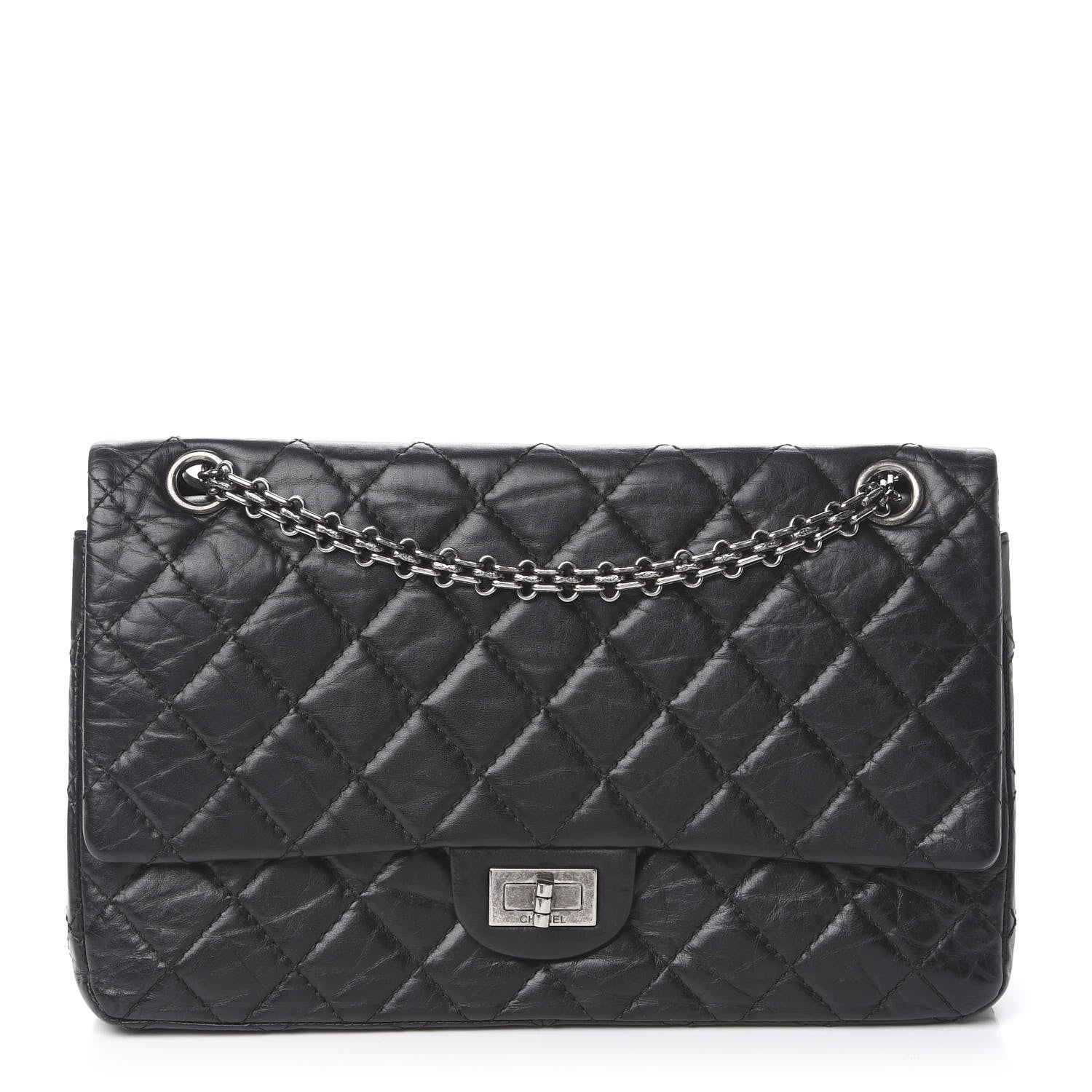 Chanel Aged Calfskin Quilted 2.55 Reissue 226 Flap Black 1 of 10