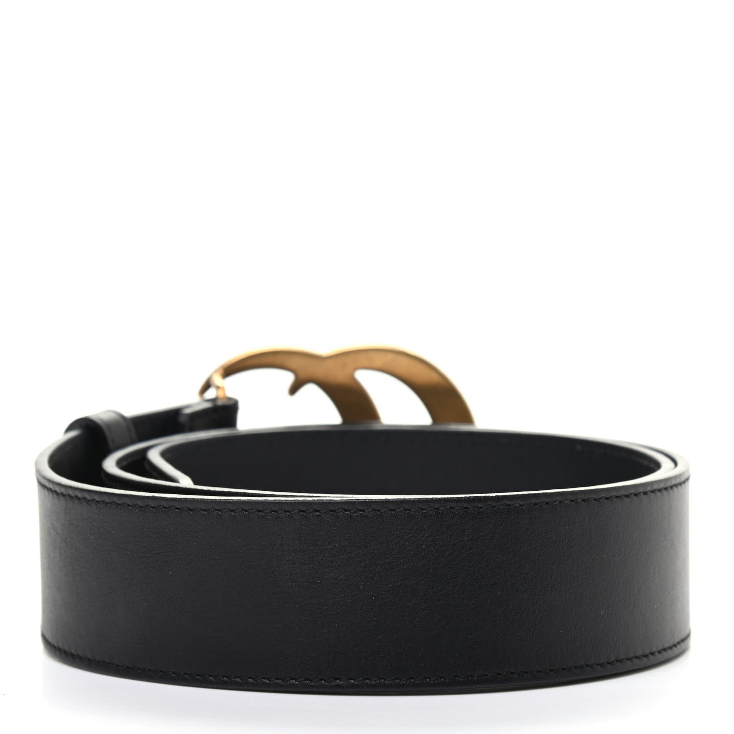 Gucci Calfskin Double G 40mm Belt 80 32 Black 2 of 4