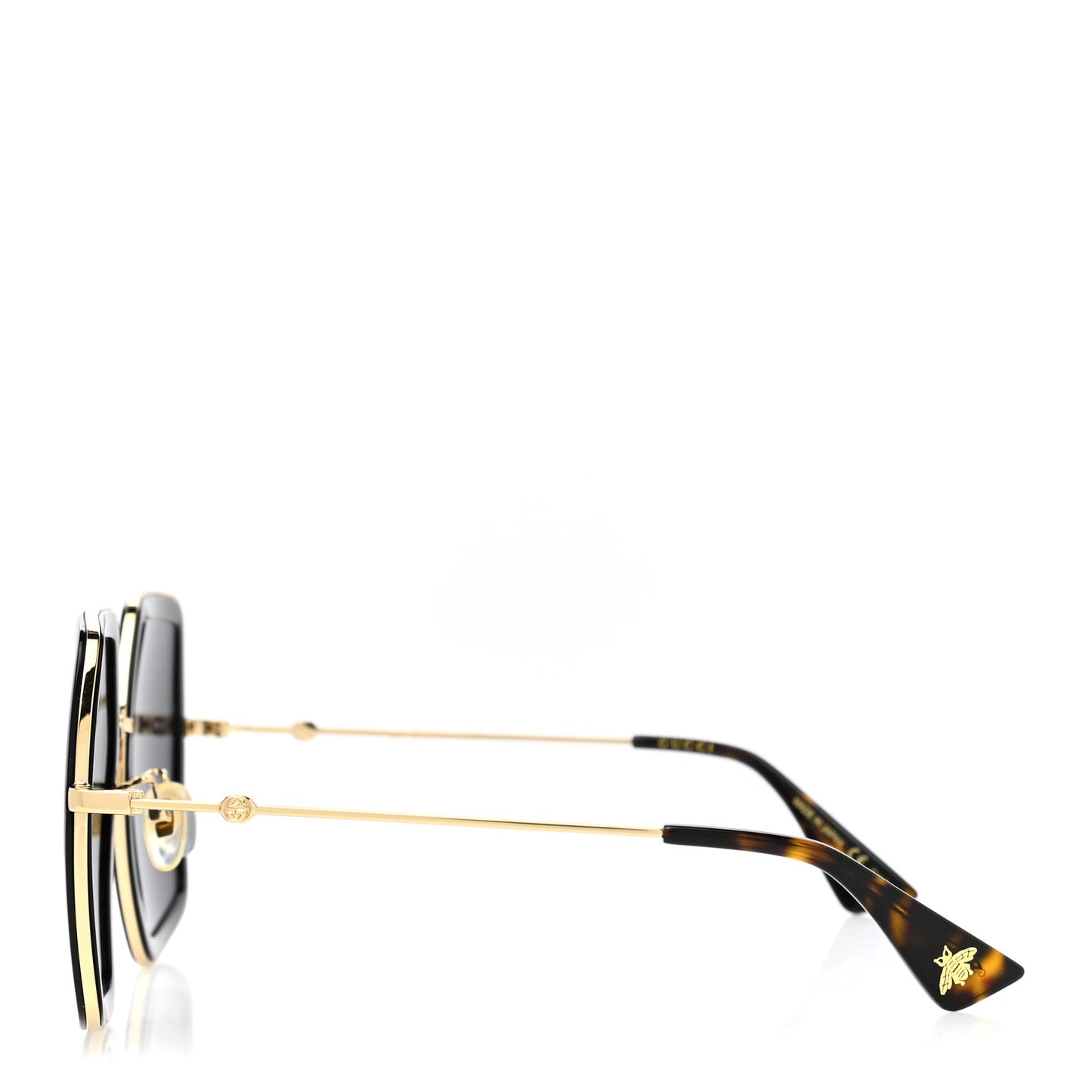 Acetate Oversize Square Frame GG0106S Sunglasses Black