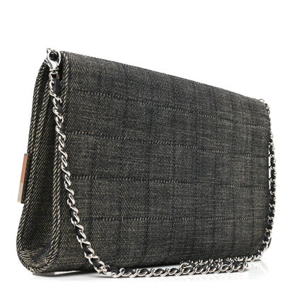 Chanel Denim Chocolate Bar Flap 2 of 9