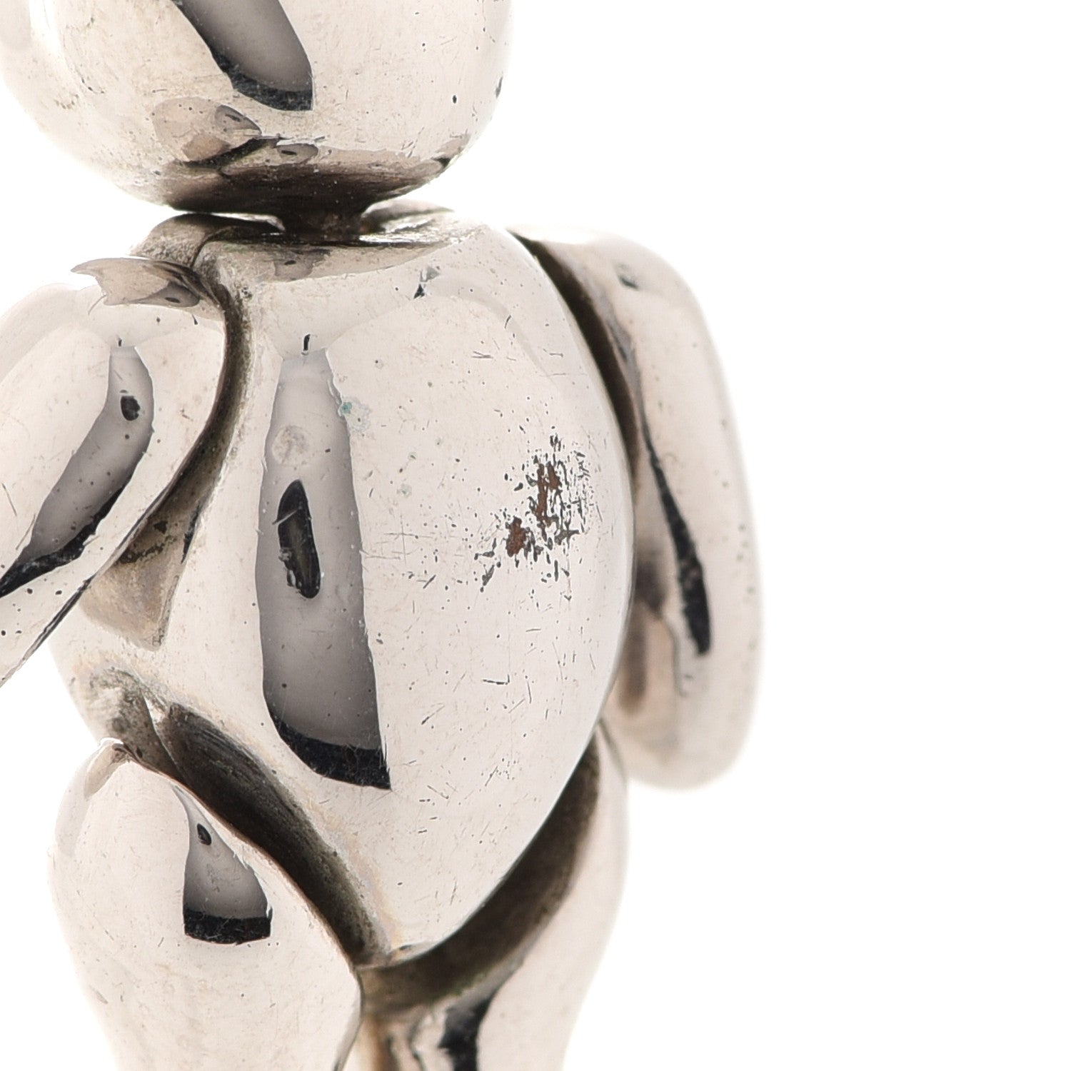 Christian Dior Teddy Bear Necklace Silver 7 of 7