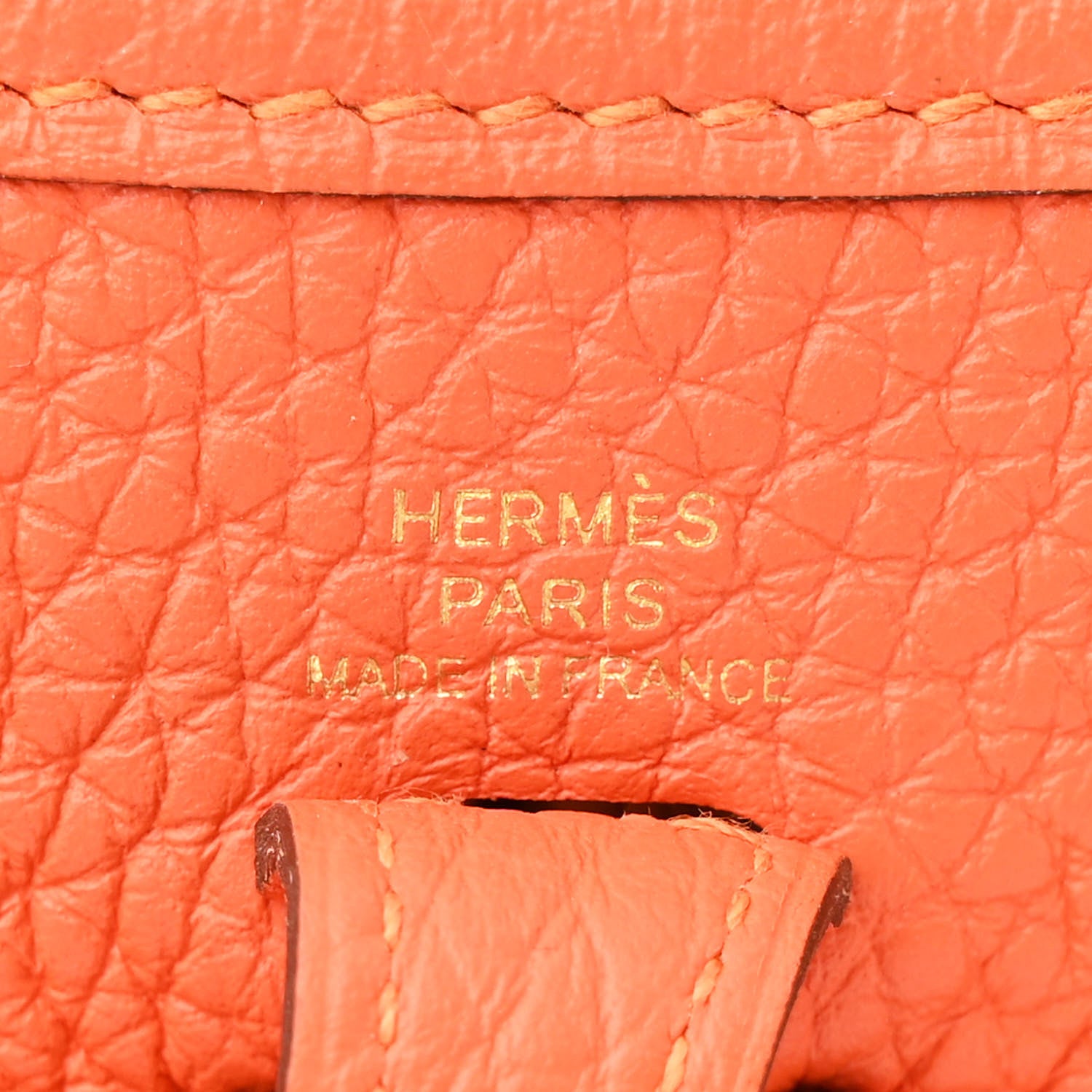 Hermes Taurillon Clemence Evelyne TPM Orange 6 of 10