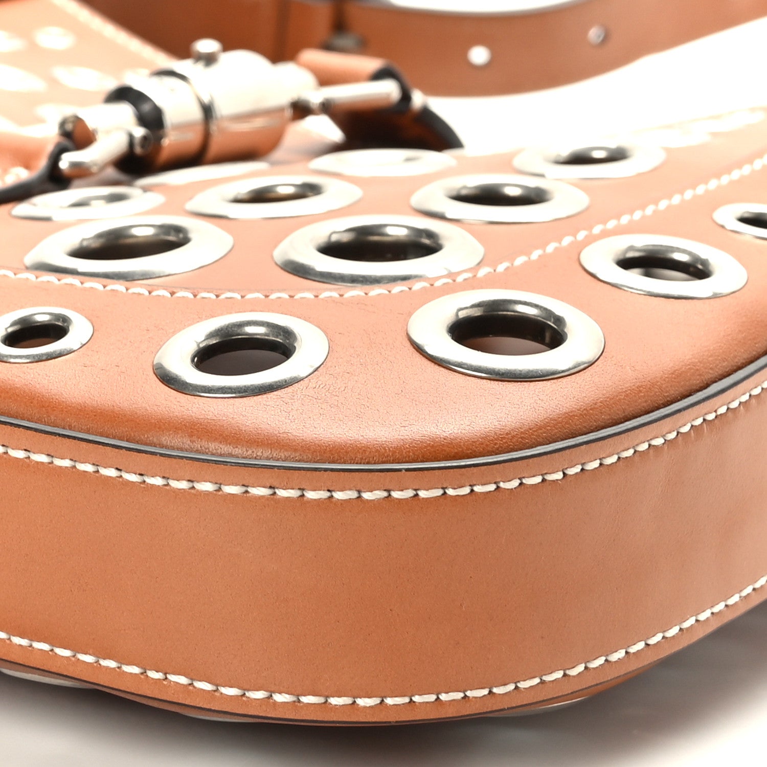 Gucci Calfskin Ha Ha Ha Jackie 1961 Eyelet Hobo Cuir 8 of 8