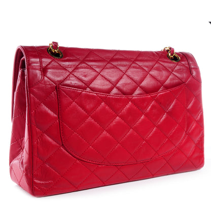 Chanel Lambskin Quilted Medium Double Flap Red 3 of 8